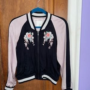 Joie Satin Bomber Jacket